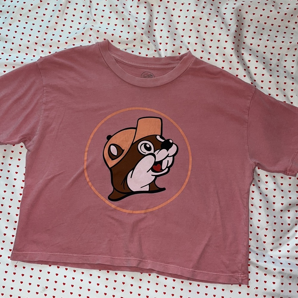 Pink Bucees Crop Top